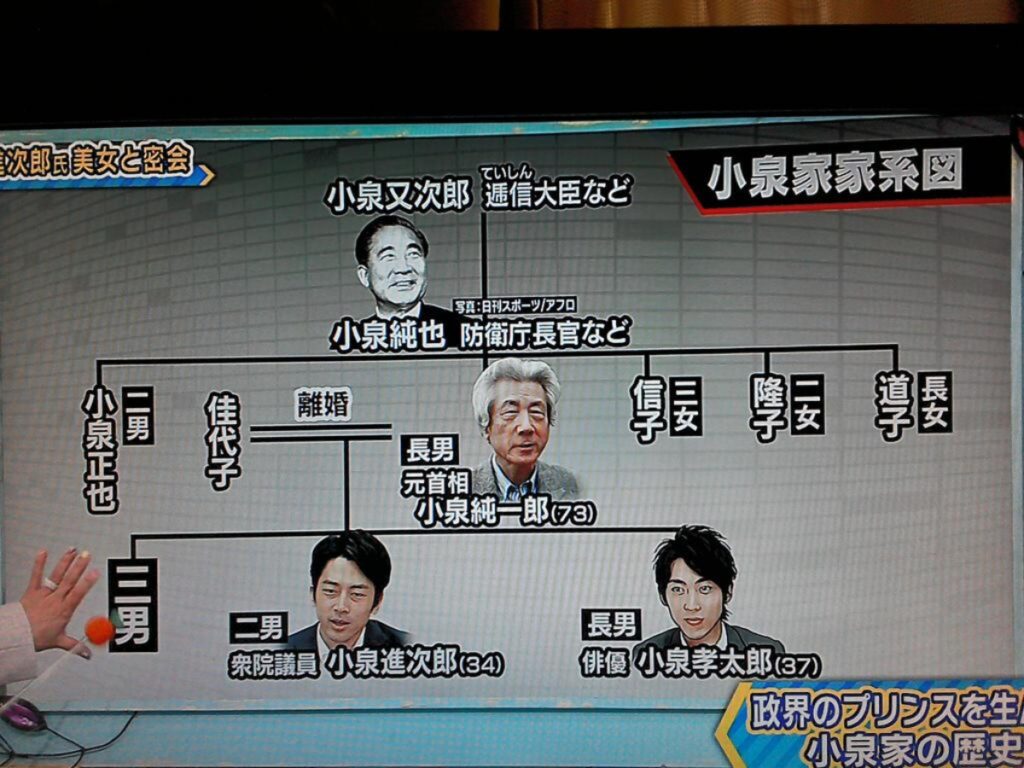 小泉進次郎の家系図